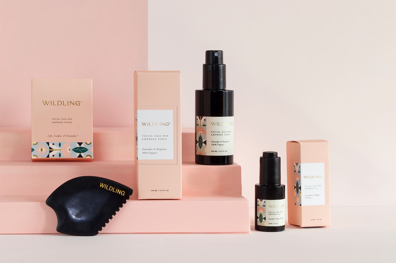 Wildling beauty products and packaging