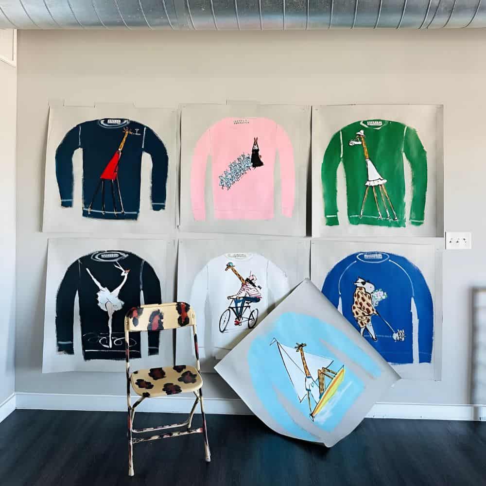 Artful Living | An Insider’s Look at Eleanor Leftwich and Drawbertson’s Art-Fashion Collaboration