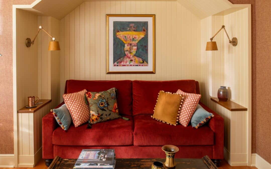 David Heide Design Rejuvenates a 1920 Cottage with Vibrant Pops of Color